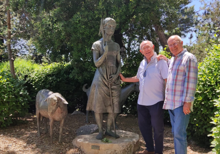 Amb l'amic Joan Janariz al mes de maig a la Misericòrdia de Reus.