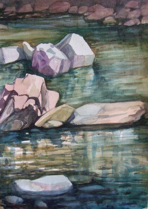 Aquarel·la sobre paper (51x36). Propietat de Neus Mariné.