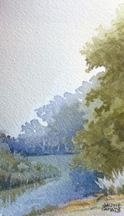 Aquarel·la sobre paper (12,5 x7,5). Propietat de Roberto Fraile.