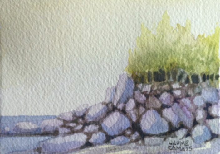 Aquarel·la sobre paper (7x10). Propietat de Juan Carlos Lucea.