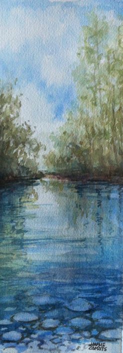 Aquarel·la sobre paper (31x11). Propietat de Angel Ariet.