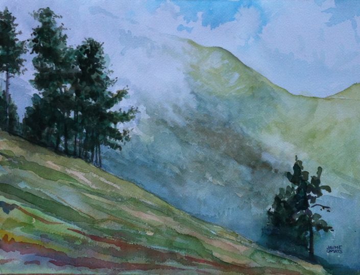 Aquarel·la sobre paper (31x41). Propietat de Josep Mª Aragonés.