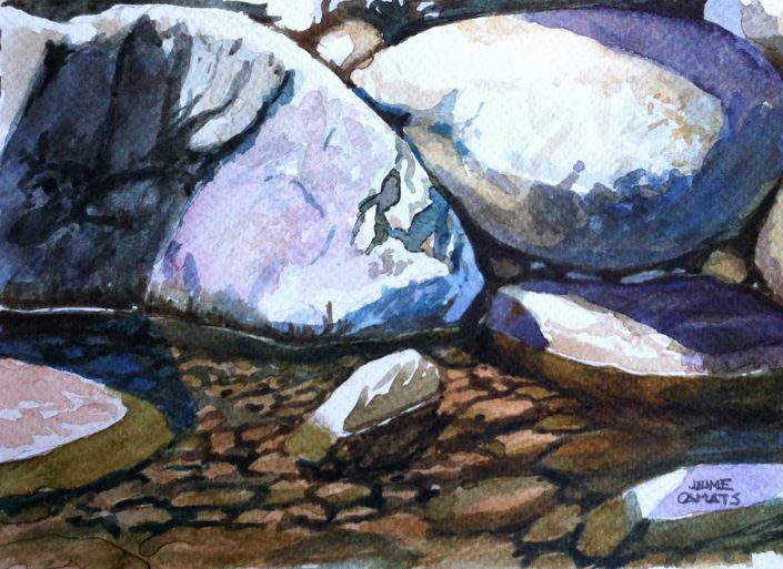Aquarel·la sobre paper (15x22). Propietat d'Agustí Rosell.