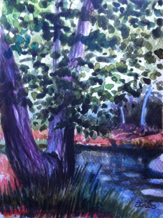 Aquarel·la sobre paper (22x15). Propietat d'Agustí Rosell.