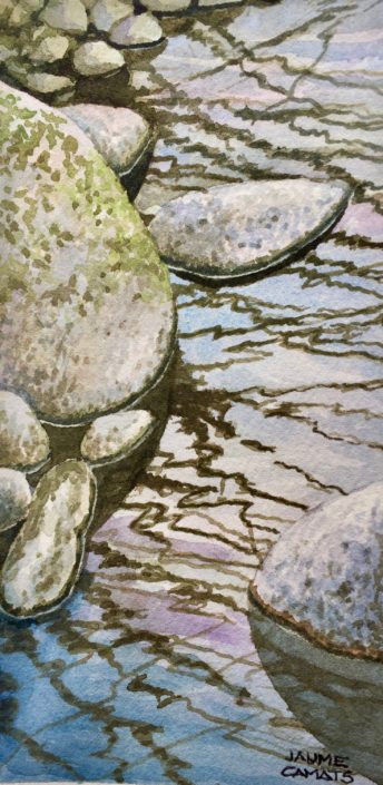 Aquarel·la sobre paper (20x10). Propietat de la familia Roigé-Bernaus.