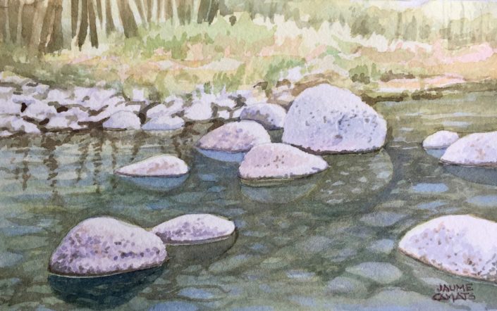 Aquarel·la sobre paper (12x20). Propietat Dr. Roger Pla.