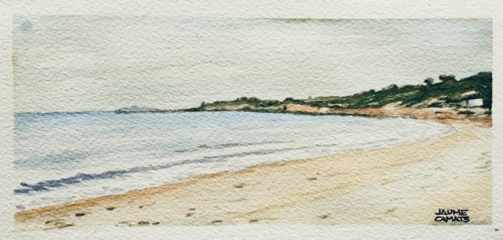 Aquarel·la sobre paper (10x20). Propietat de Juan Carlos Lucea.