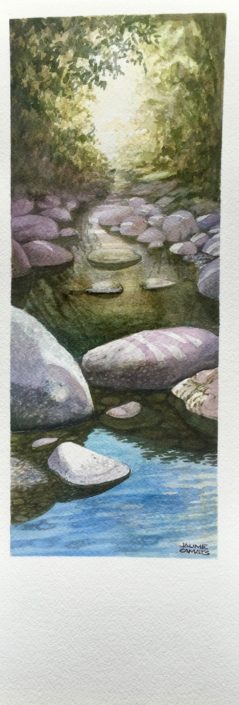Aquarel·la sobre paper (39x12). Propietat de Xavier Olloqui.