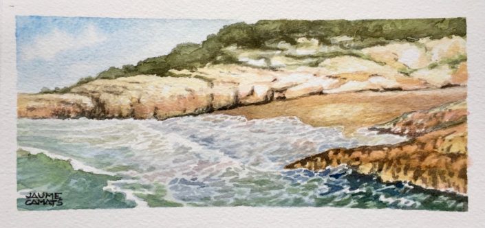 Aquarel·la sobre paper (10x20). Propietat de Ramon Camats.