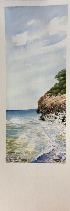 Aquarel·la sobre paper (39x12). Propietat de Neus Mariné.