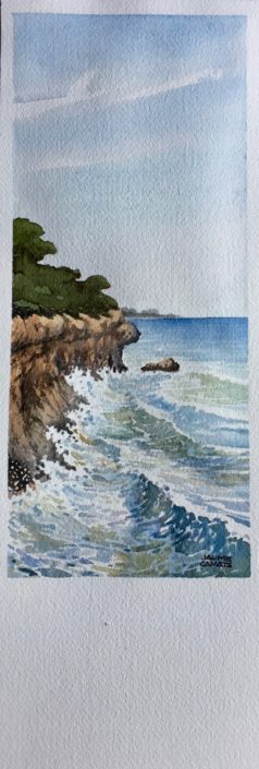Aquarel·la sobre paper (39x12). Propietat de Margarita Brenchat.