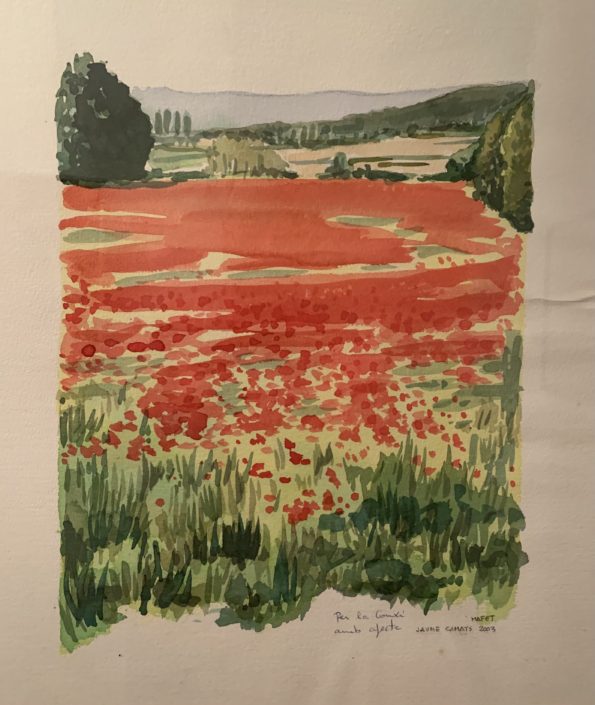 Aquarel·la sobre paper (51x36). Propietat Sra. Antònia Gómez