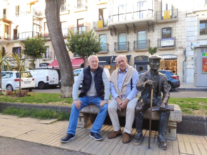 Amb Joan Janariz a la Rambla Nova.