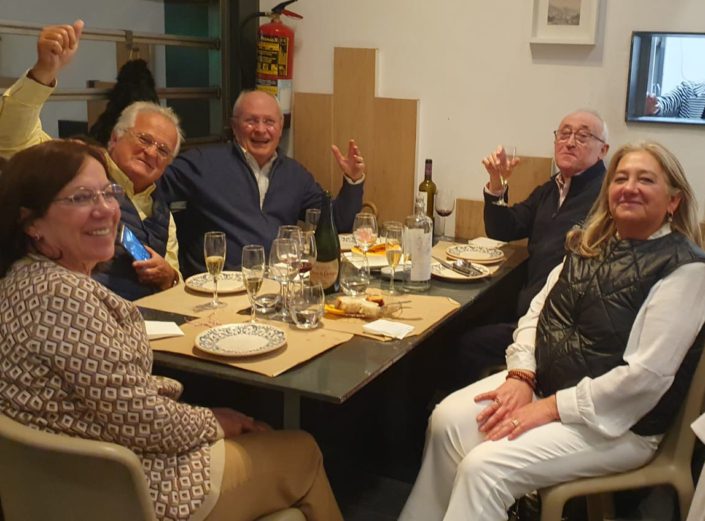 Mili, Joan, jo, Fernando i Carme el dia dels 75 anys (10/3/24).