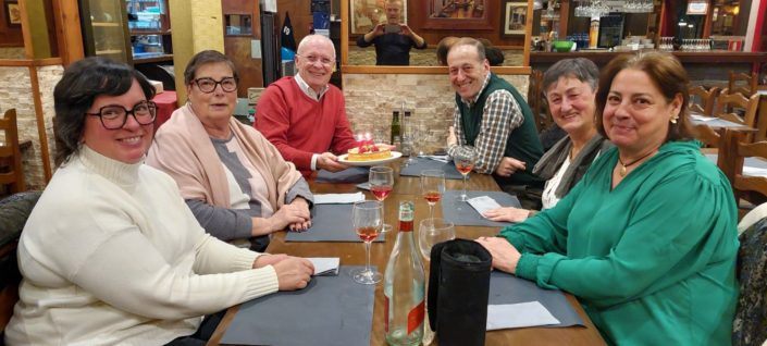 Montse, Margarita, jo, Xavier, Neus i Anna, de cel·lebració. 18/3/25.